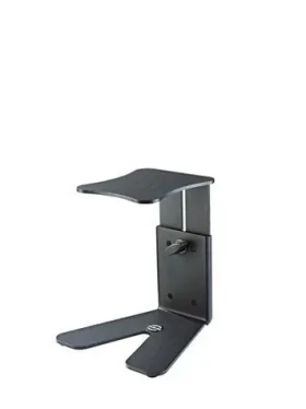 Stolný stojan pre štúdiové monitory čierna / Stojan / nosná doska 150x170 mm / výška 167-254 mm / nosnosť 15 kg (26772)
