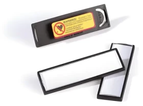 Durable Clip Card Magnet čierna / Menovka / Magnetická / 67 x 17 mm / 25 ks (813201)