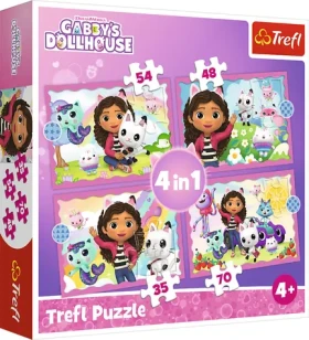 Trefl - Puzzle - Gábinin Kúzelný domček 4v1
