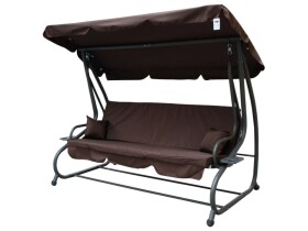 Mamido Záhradná hojdačka tmavo hnedá