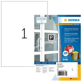 Herma Outdoor etiketa A4 biela / Etiketa / vodeodolné / 210x297 mm / 80 ks (10775)