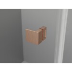 MEXEN/S - Lunar-B sprchovací kút dvere krídlové pravá 90 x 70, transparent, meď kartáčovaná 832-090-070-65-00-P