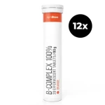 B-Komplex 100% šumivý - GymBeam (pomaranč, 12 x 20 tab) (69649-4-12x20tab-pomaranč)