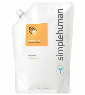 Simplehuman Hydratačné penové mydlo – 828 ml / náhradná náplň s vôňou mandarínky (CT1078)