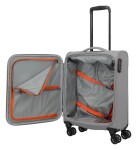 Malý textilný kufor Travelite Umbria S Smoky Grey