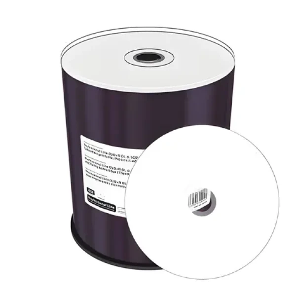 MediaRange MRPL605-C DVD+ R DL Inkjet Printable / Optické médium / 8,5 GB / 8x / 100 ks / Spindl (MRPL605-C)