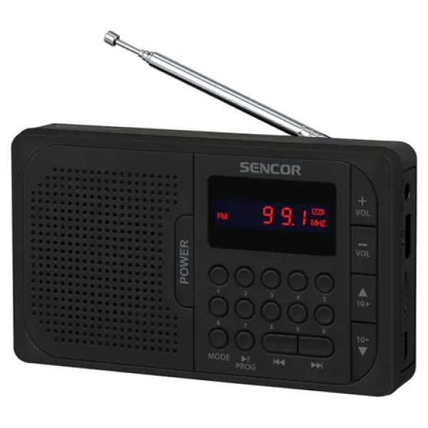 Sencor SRD 216 čierna / Digitálne rádio / FM / BT / USB / SD (8590669391271)