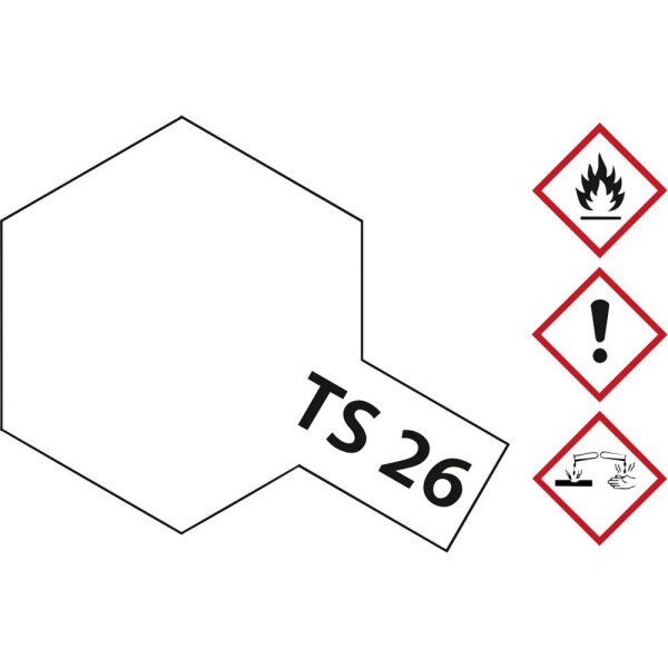 Akrylová farba Tamiya biela TS-26 sprej 100 ml; 85026