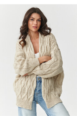 Sveter na gombíky model 217409 Makadamia universal