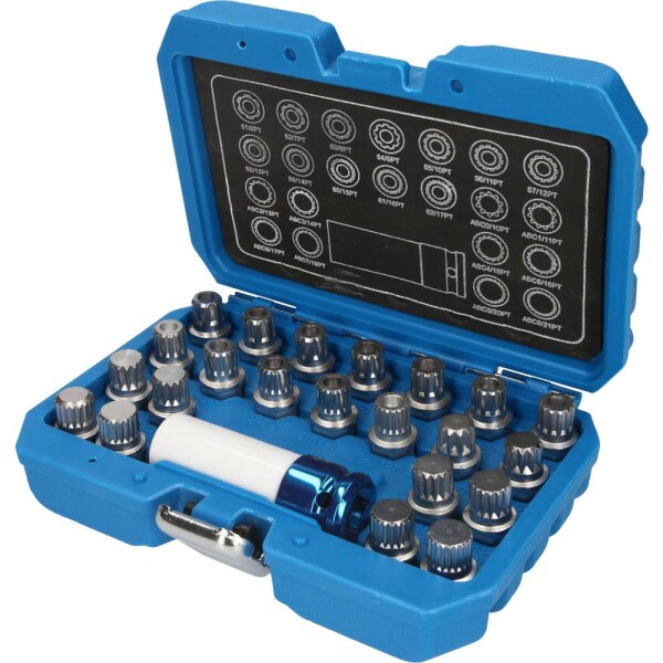 Sortiment zámkov kolies pre VW, 23 ks Brilliant Tools BT691260; BT691260