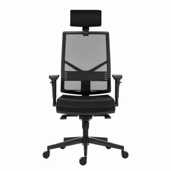 Powerton Marie čierna / Kancelárske ergonomické kreslo / nosnosť 130 kg (MKWPMAKBCBBA)