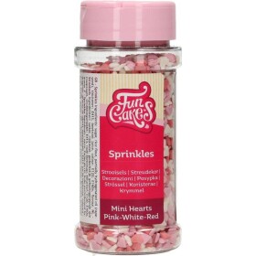 Cukrové zdobenie mini srdiečka 60 g - FunCakes