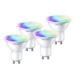 Yeelight W1 farebná LED žiarovka 4.5W 4 kusy / Pätica GU10 / 2700-6500K / 4.5W / 350 lm / RGB / 2700-6500K (YLDP004-A 4pcs)