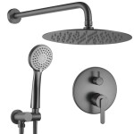 REA - Podomietková sprchová sada Ontario Gun Grey + BOX REA-P5504