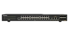QNAP QSW-M2130-4C2S24T / Switch / 24x 2,5GbE RJ45 / 2x 10GbE SFP+ / 4X 10GbE combo / L2 riadený (QSW-M2130-4C2S24T)