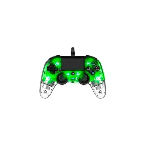 Nacon Wired Compact Controller priehľadná zelená / ovládač pre PlayStation 4 (PS4OFCPADCLGREEN)