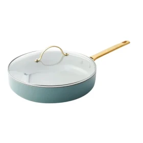 GreenPan Padova Reserve nepriľnavá keramická soté panvica s pokrievkou 28 cm zelená (CC002827-001)