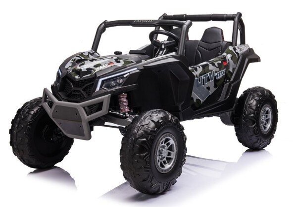 Mamido Detské elektrické auto Buggy UTV-MX 4x4 LCD MP4 lakované maskáčové