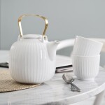 KÄHLER Porcelánová čajová kanvica Hammershøi White 1,2 l