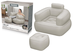 Mamido Nafukovacie kreslo Bestway 75137 svetlé