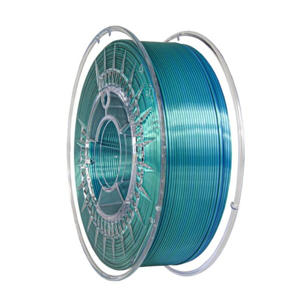 DUAL SILK filament Cold Green-Blue 1,75 mm Devil Design 1 kg
