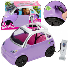 Mamido Kabrio autíčko pre bábiky Barbie s elektrickou nabíjacou stanicou ZA5527