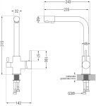 MEXEN/S MEXEN/S - Gaspar granitový drez 1.5 s odkvapkávačom vrátane batérie Duero, čierna 6507-77-671600-50