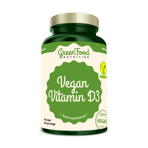 GreenFood Nutrition Vegan vit D3 60cps