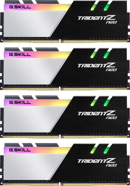 G.Skill Trident Z Neo 64GB (4x16GB) 3600MHz čierna / DDR4 / CL16-16-16-36 / 1.35V / XMP 2.0 / LED podsvietenie / dopredaj (F4-3600C16Q-64GTZN)