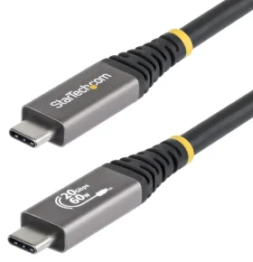 StarTech USB-C USB4 čierna / Kábel / 20 Gb/s / DP2.1 / 4K/120Hz / 60W nabíjanie / 3 m (CC3M20GUSB4CX)