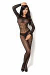Bodystocking Ximena - BEAUTY NIGHT FASHION černá S/L