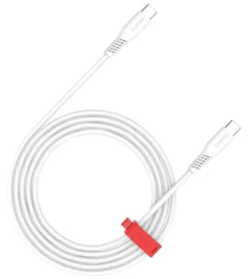 Canyon CC60SC20 biela / Kábel / USB-C - USB-C / 2 m / PD 60W / 480 Mbps (CNS-CC60SC20W)
