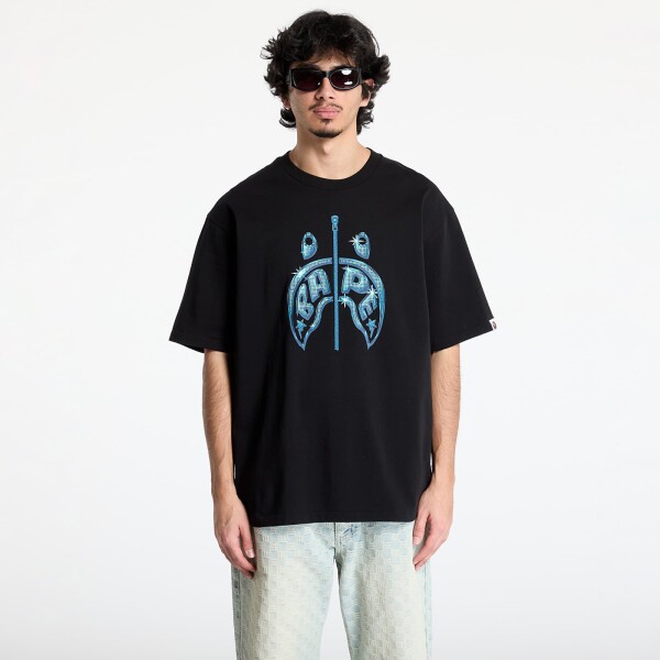 Tričko A BATHING APE Shark Relaxed Fit Tee UNISEX Black S