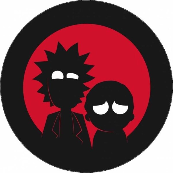 Jedlý papier Rick a Morty červené pozadie 19,5 cm - Pictu Hap - Pictu Hap