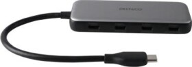 Deltaco DELTACO USB-C Hub 4 Ports 5 Gbit/s 100W PD silber
