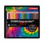 STABILO® aquacolor - 24 ks sada v plechu - 24 rôznych farieb (1624-5)