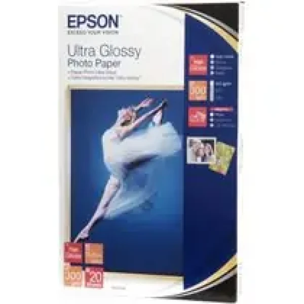 EPSON Paper Ultra Glossy Photo 10x15 (20 listov), 300g/m2 (C13S041926)
