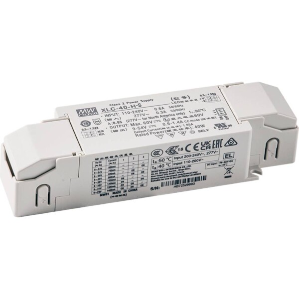 MEAN WELL XLC-40-H-SN LED driver 40.0 W 0.6 - 1.4 A 9 - 54 V; XLC-40-H-SN