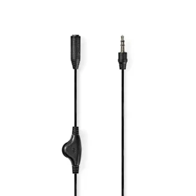 Nedis Stereo Audio kábel jack 3.5 mm (M) - jack 3.5 mm (F) 1.00 m čierna (CAGL22090BK10)