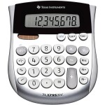 Texas Instruments TI-1795 SV vrecková kalkulačka, displej (počet míst) 8, solárny pohon, na batérie, strieborná; TI1795SV