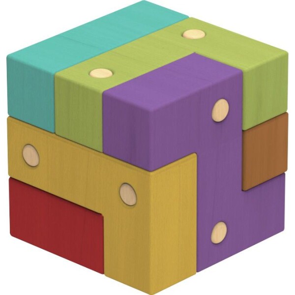 Sparkys Hlavolam - IQ Drevená kocka