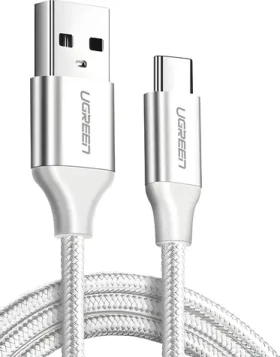 Ugreen biela / Kábel USB-A - USB-C / QC 3.0 / 3 m (60409)