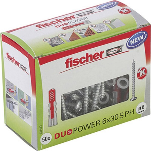 Fischer DUOPOWER 6x30 PH LD 535463 50 ks