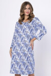 Košeľa Leveza 1662 Eufemia 7/8 M-2XL džínovina XXL