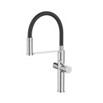 INVENA - Drezová batéria s filtrom PERISA chróm / čierna BZ-51-F08-V