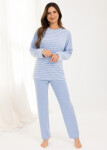 Regina 713 long/r 2XL Z25/26 dámske froté pyžamo Růžová XXL