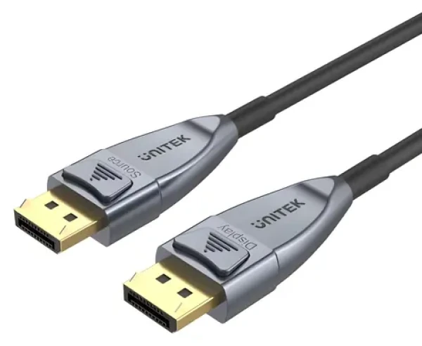 Unitek DisplayPort 1.4 AOC 15 m / Kábel / 8K 60Hz / FullHD 240Hz (C1617GY)