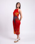 Thinking MU Flowers Pleated Miriam Dress MULTICOLOR S