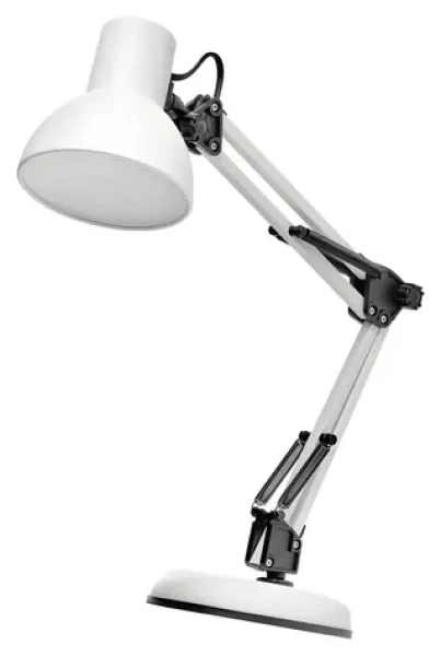 Emos Lucas biela / Stolová lampa / Pätica E27 / Kov / IP20 (1538169000)