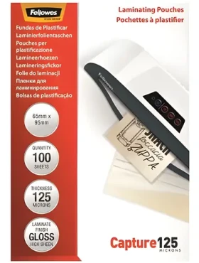 Fellowes 65 x 95 mm / Laminovacia fólia / 125 mic / lesklá / 100 ks (5306702)